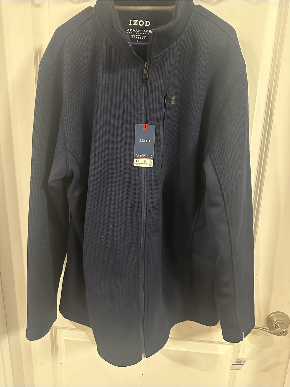 Izod Men's Navy Blue Full-Zip Jacket